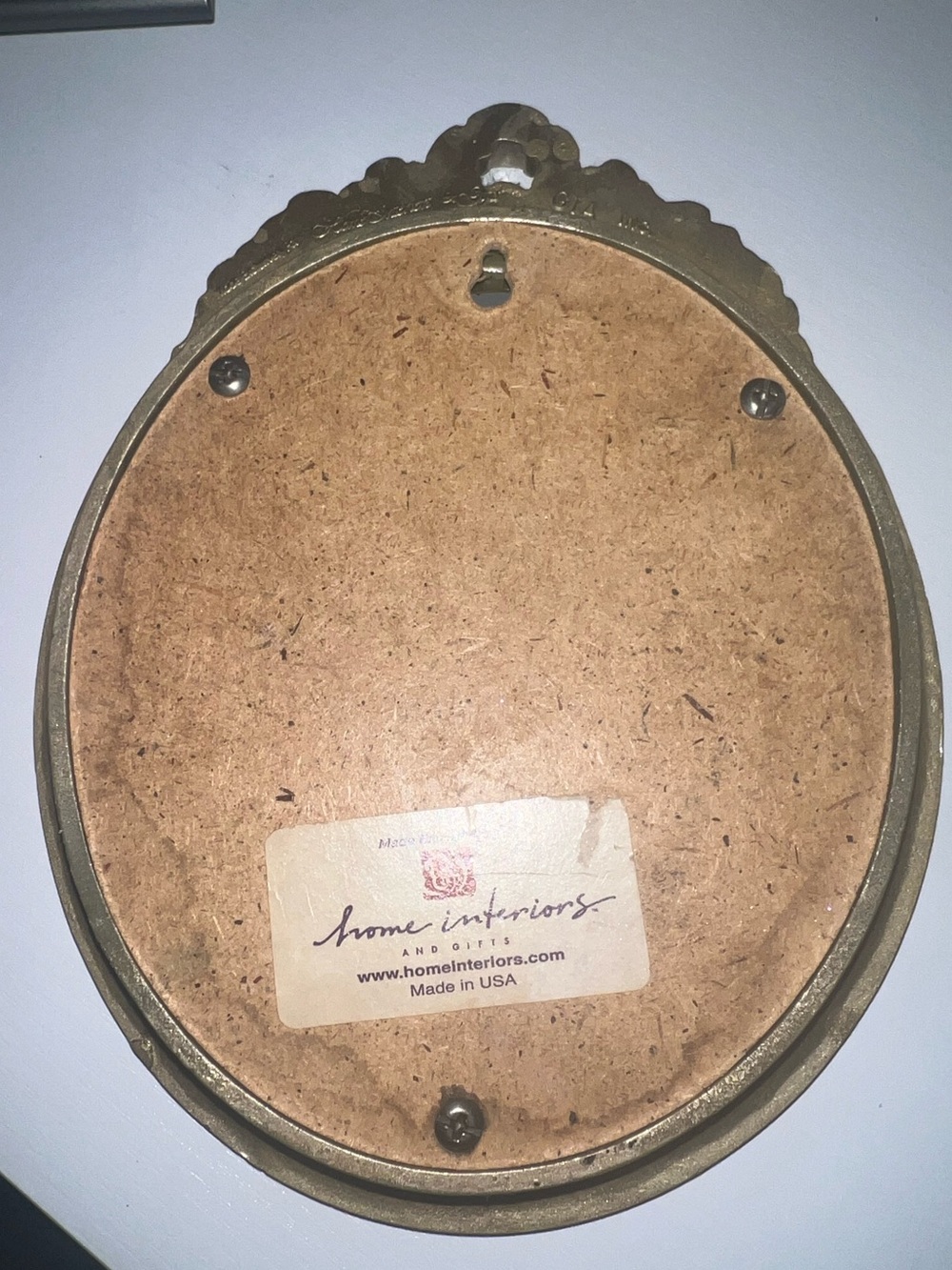 Home Interiors Gold Ornate Oval Wall Mirror - Picture 2 of 2
